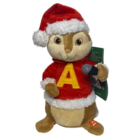 Animated Alvin Christmas Plush - Sings Hula-Hoop Song 2012 W/ Tag, Animated - Picture 1 of 7